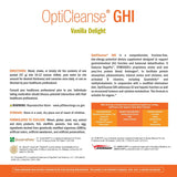 Ingrédients phares XYMOGEN OptiCleanse GHI Detox, protéines végétales et nutriments clé.
