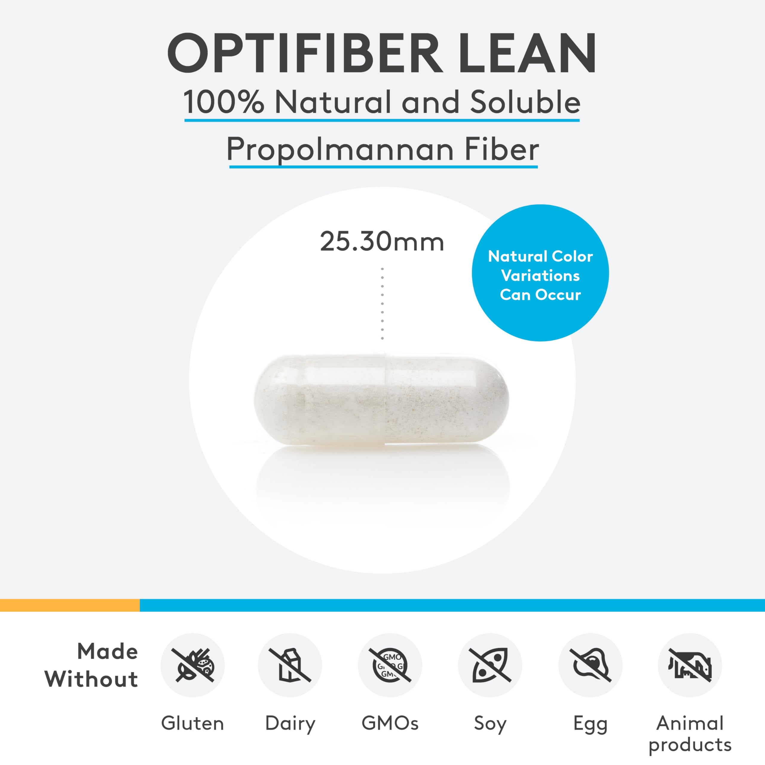 XYMOGEN OptiFiber Lean, flacon compact pour dosage quotidien et soutien du métabolisme des lipides