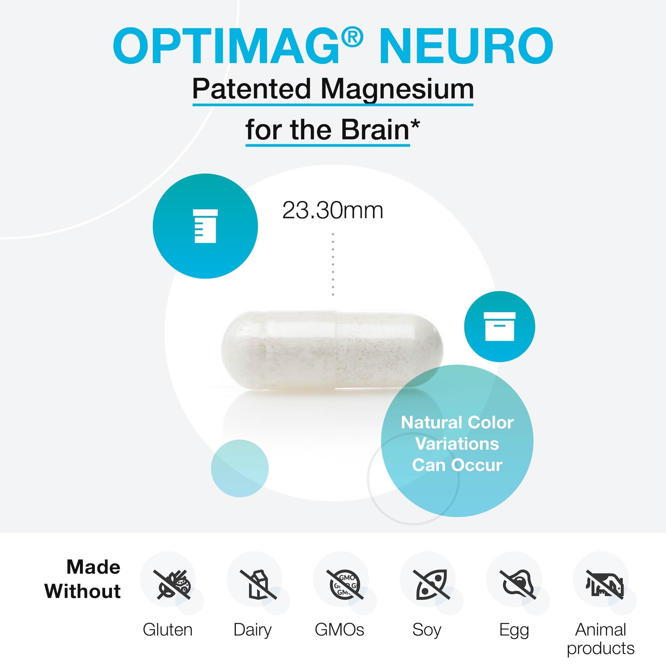 XYMOGEN OptiMag Neuro, étiquette visible; montre le mélange magnésium haute biodisponibilité.