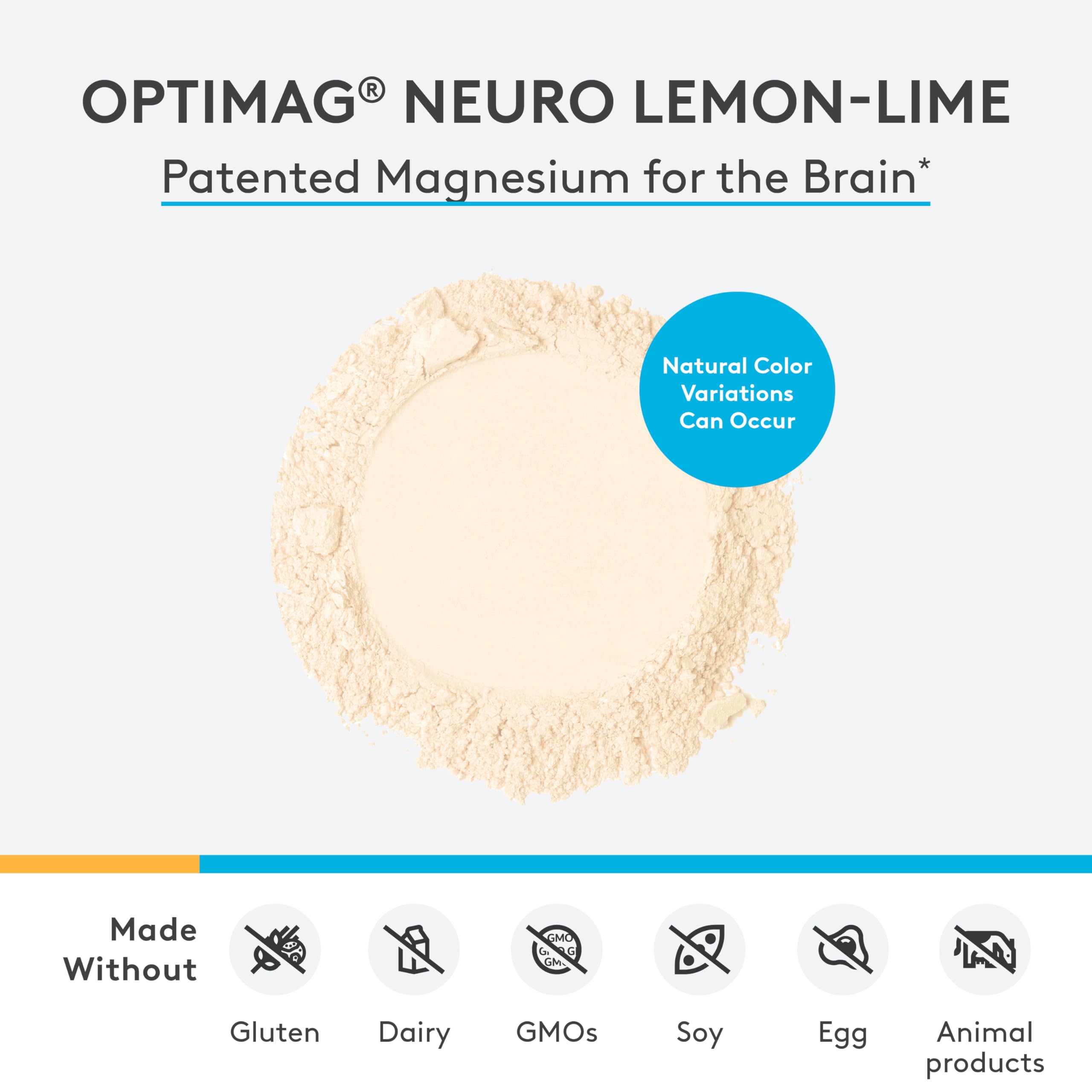 XYMOGEN OptiMag Neuro, étiquette lisible, poudre citron-lime à ajouter à votre routine quotidienne.