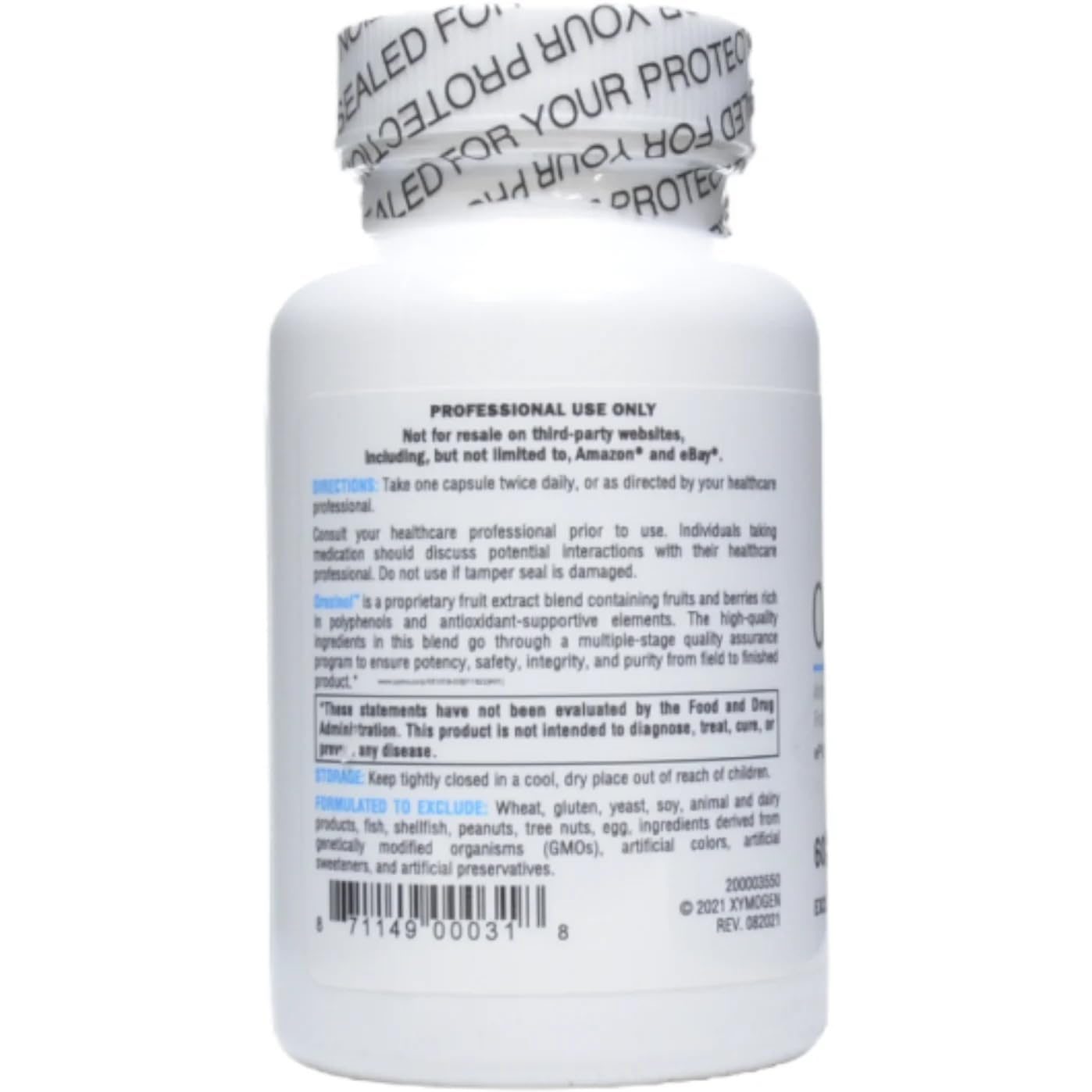 Boîte d emballage Oraoxinol XYMOGEN, présentation claire et sans allergènes.