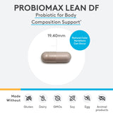 XYMOGEN ProbioMax Lean, étui azote: fraîcheur et probiotiques préservés.