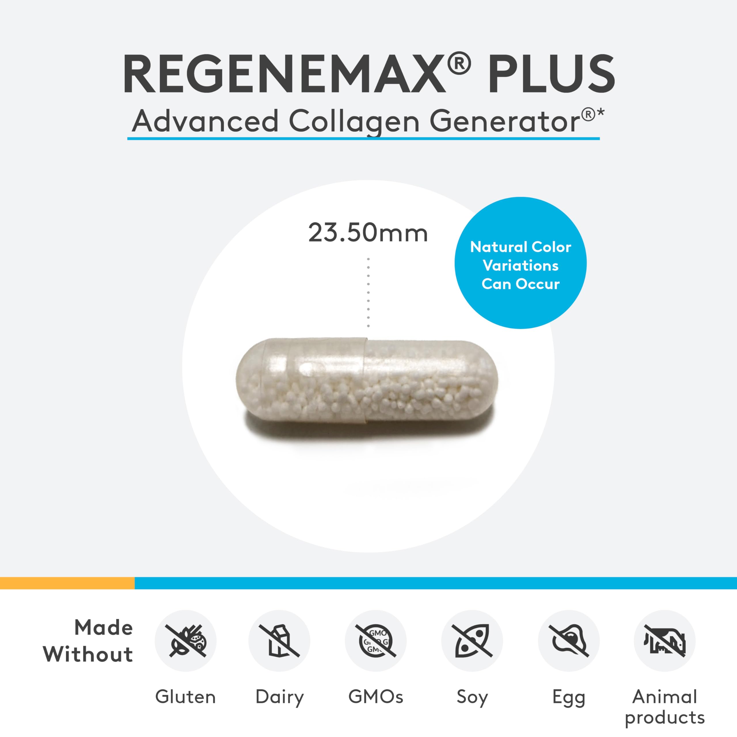 Xymogen RegeneMax Plus – Capsules en gros plan pour une routine beauté durable.