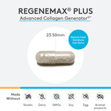 Xymogen RegeneMax Plus – Capsules en gros plan pour une routine beauté durable.