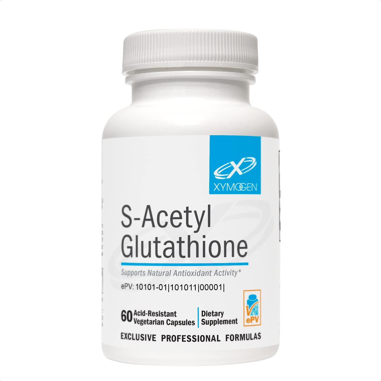 XYMOGEN S Acetyl Glutathione : flacon élégant pour une routine antioxydante.