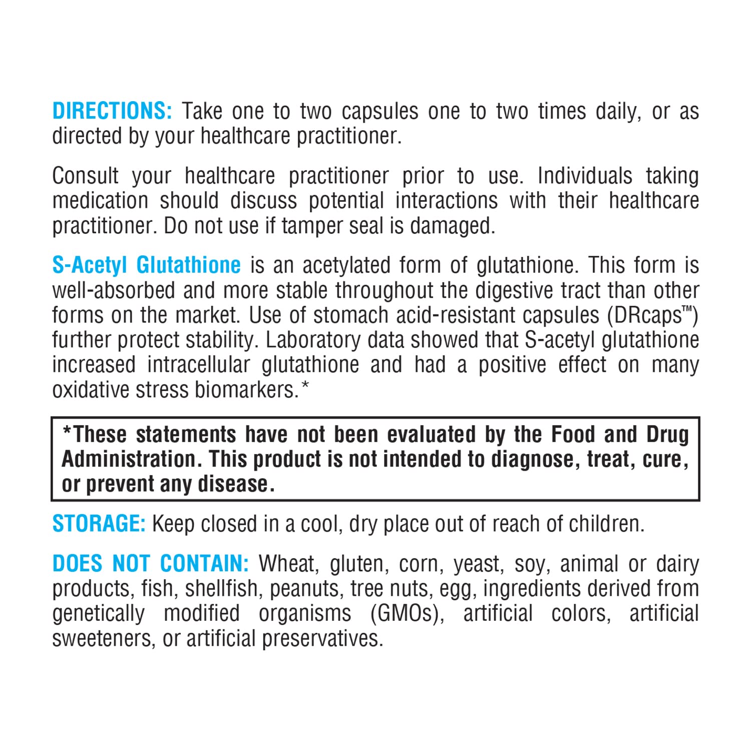 XYMOGEN S Acetyl Glutathione – capsule et verre d’eau, prise facile.