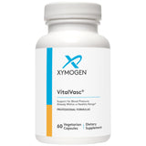 Xymogen VitalVasc : bouteille de capsules, soutien antioxydant quotidien.