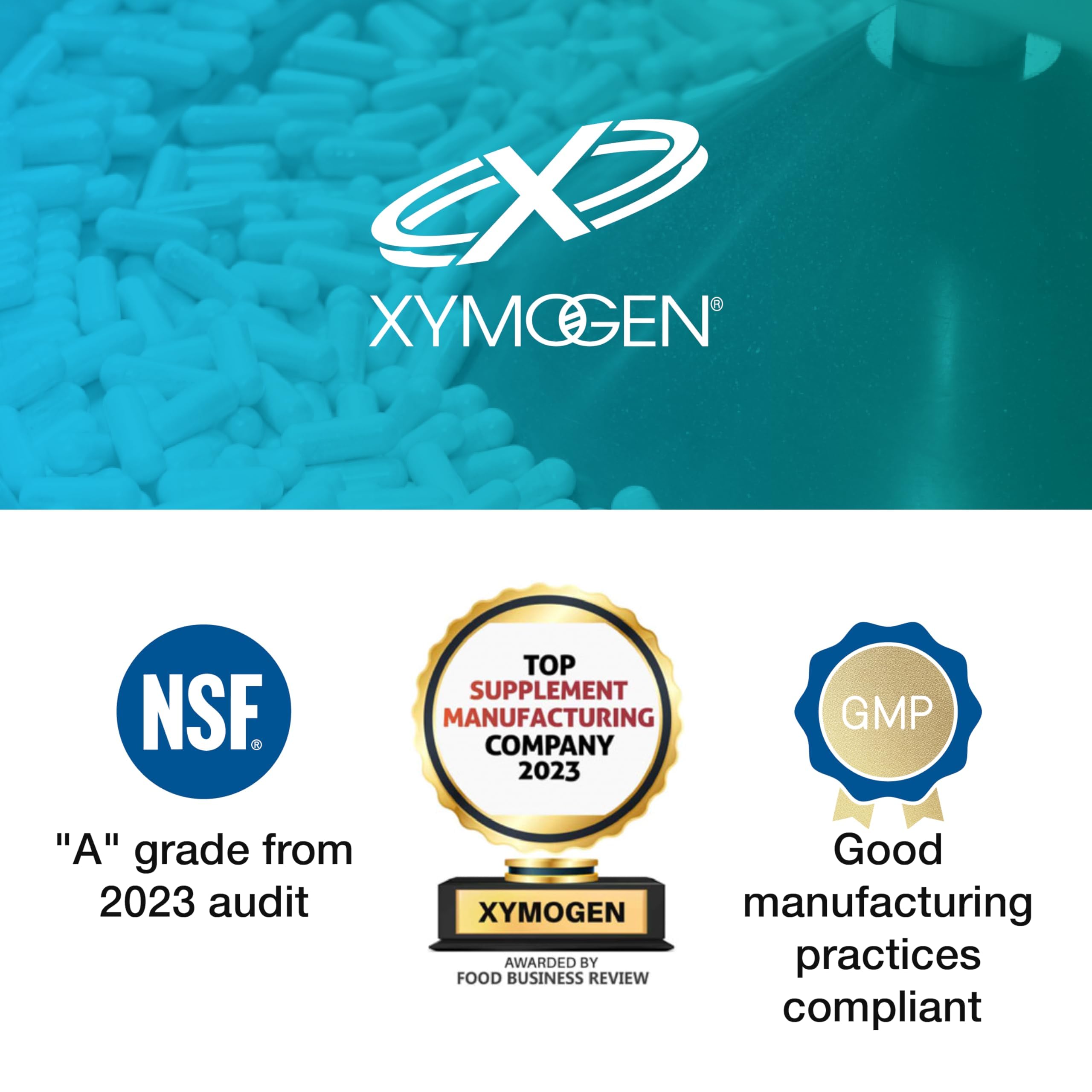 XYMOGEN zinc en capsule pratique pour le soutien quotidien.