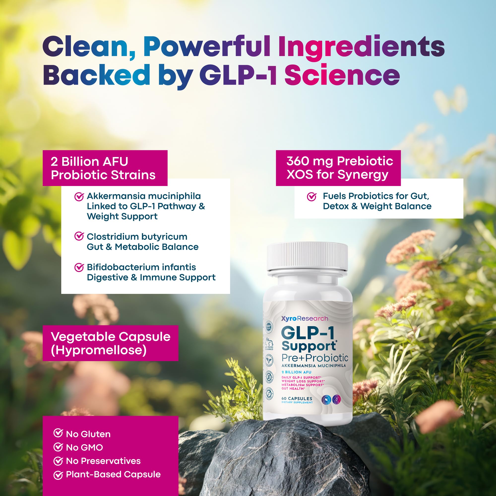 Xyro Research GLP-1 Support, scène domicile illustrant une routine bien-être.