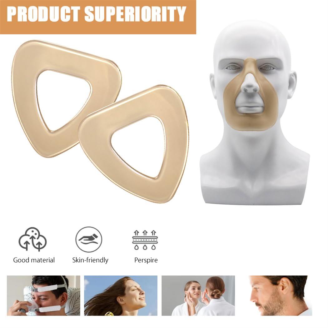 XYYLLL coussinet CPAP adhère fermement au masque pour éviter les déplacements.