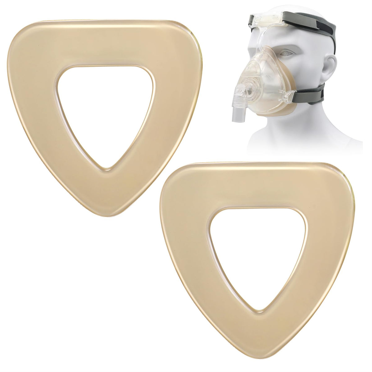 XYYLLL coussinets de masque CPAP pack 2, prêt à l’emploi pour le confort.