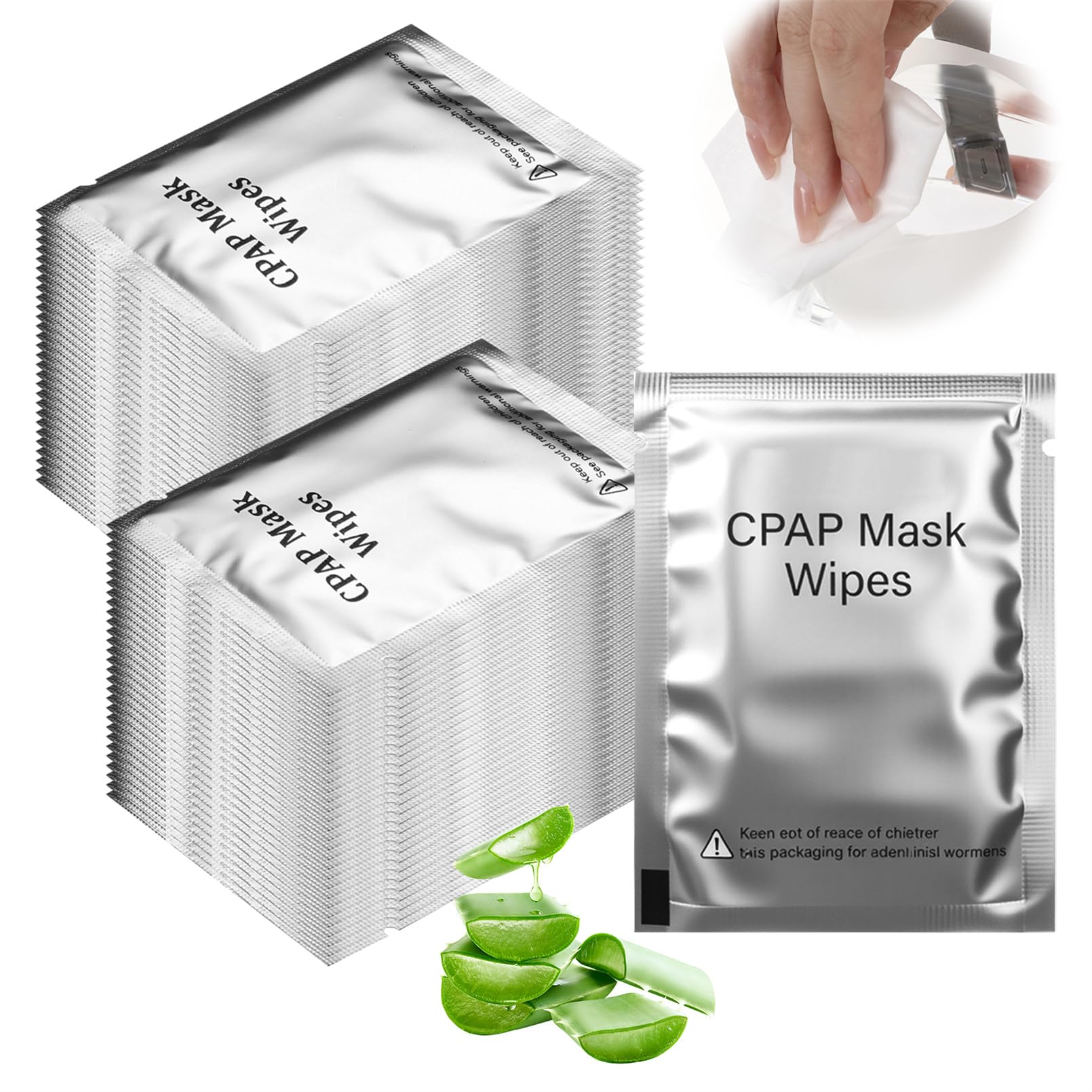 XYYLLL lingettes CPAP pour masque pack 100, nettoyage rapide et sûr.