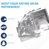 Format compact XYYLLL, lingettes CPAP idéales pour déplacements.