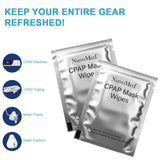 Lingettes individuelles XYYLLL pour CPAP, utilisation simplifiée.