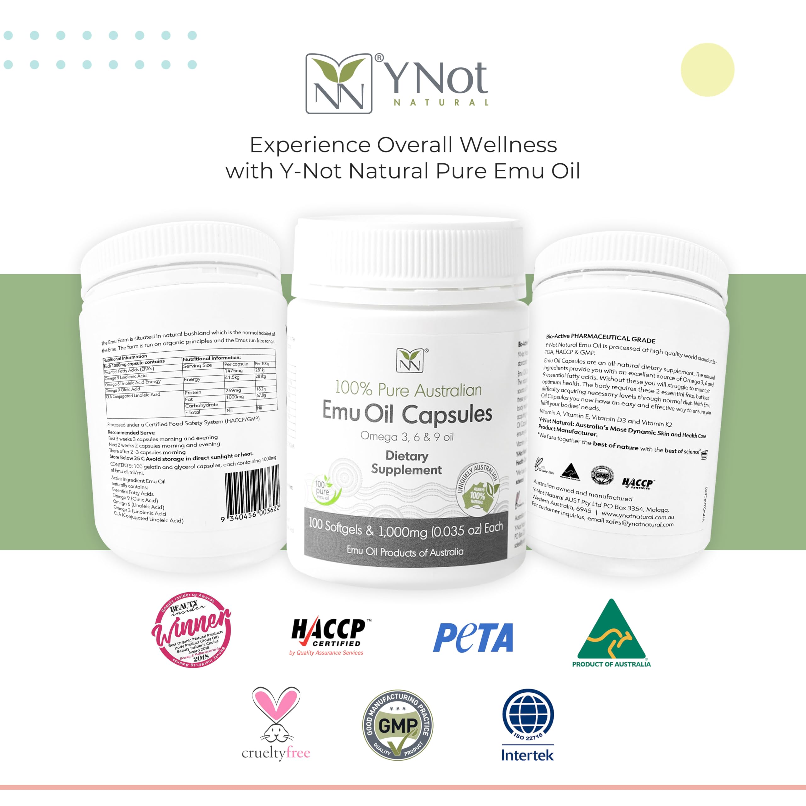 Qualité pharmaceutique et pureté assurée par Y Not Natural.