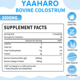 Yaaharo Colostrum en poudre, dosage facile à mélanger dans l'eau.