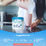 Yaaharo Colostrum en poudre et peptides de collagène, cheveux et ongles potentiellement nourris.