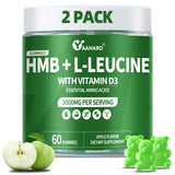 Yaaharo gommes HMB Leucine 2-pack: soutien musculaire et récupération