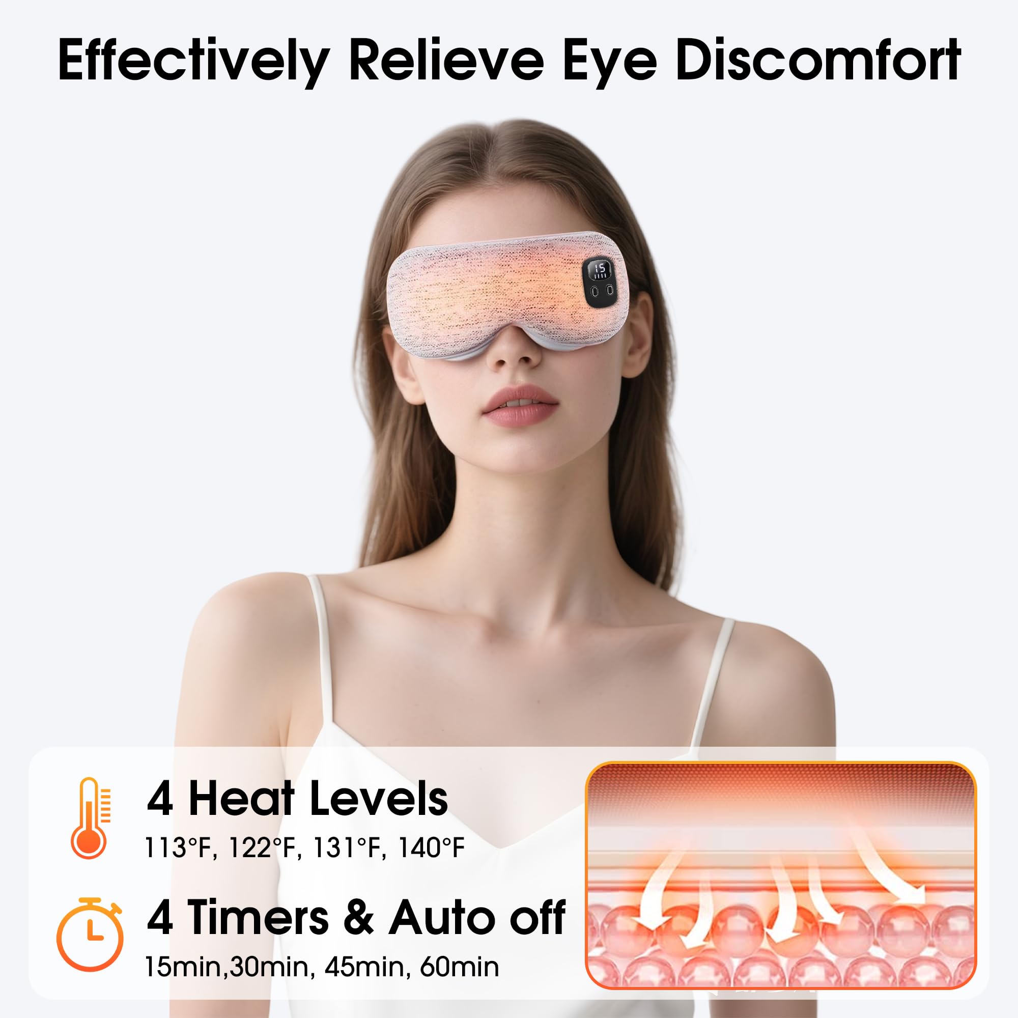 Couvercle lavable du masque YABORAS pour une hygiène facile après usage.