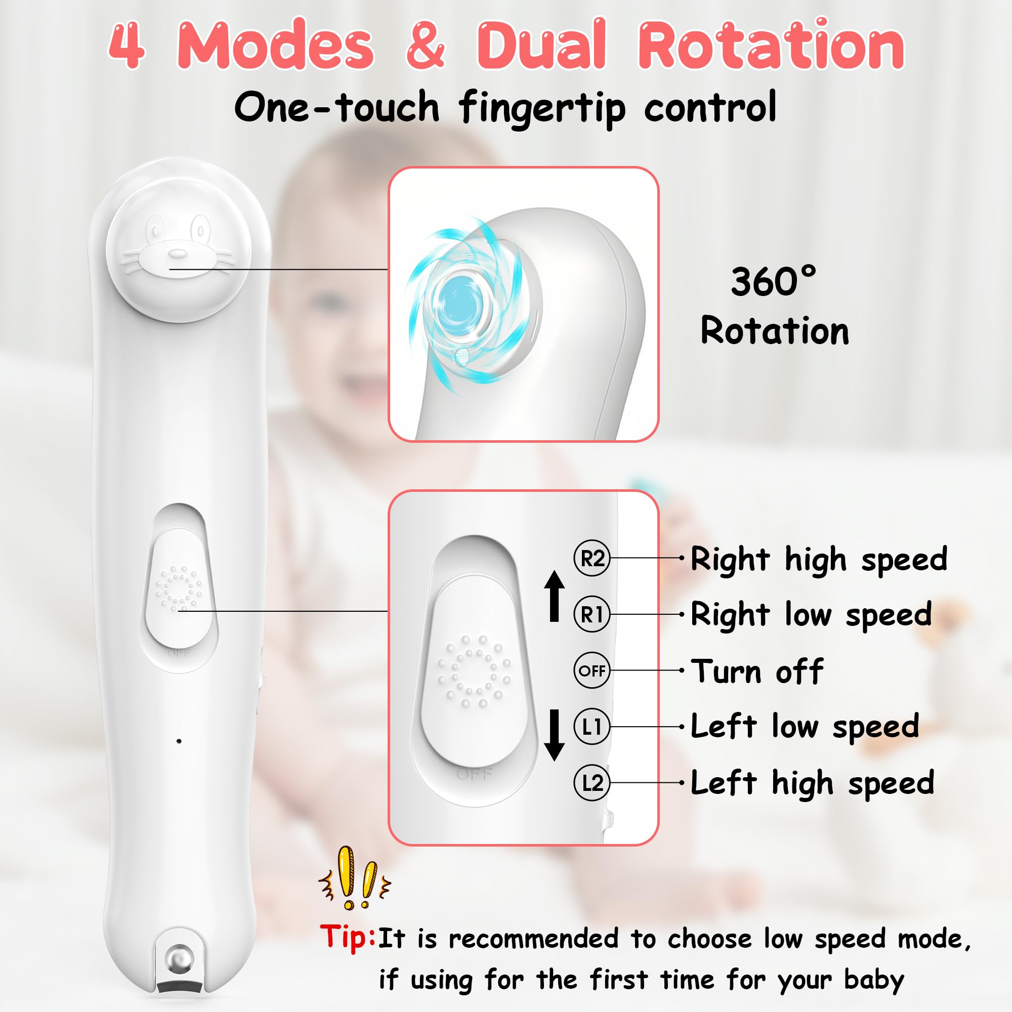 YABORAS trimmer ergonomique et léger pour une prise en main confortable