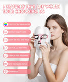 Masque Yahi lumière rouge cou pour soin du cou et décolleté