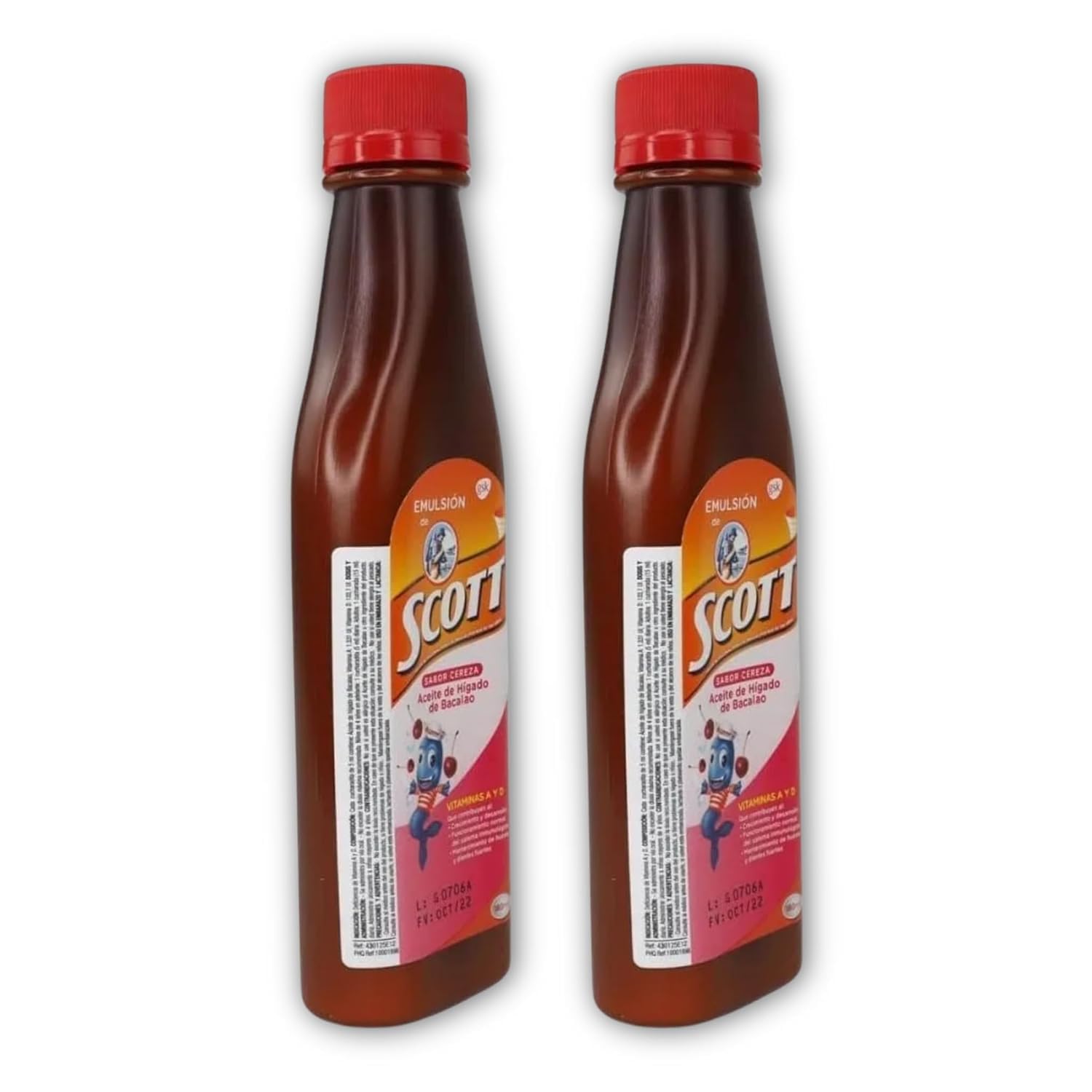 Yahve Emulsion étiquette cerise, arôme agréable pour les enfants.