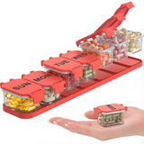 Yaklim organiseur pilules hebdomadaire rouge, idéal pour voyage et usage quotidien.