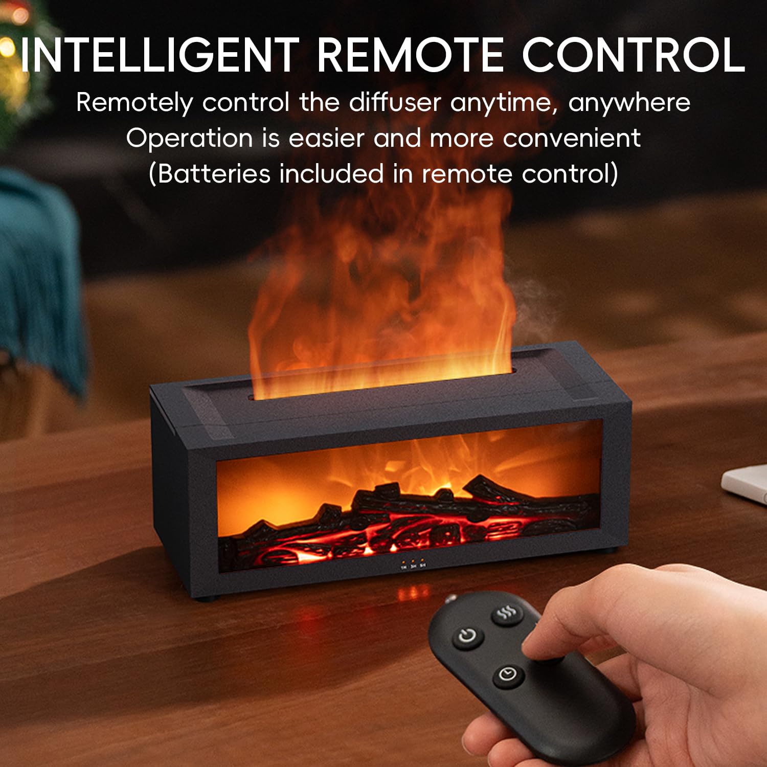 Diffusion ultrasonique silencieuse parfaite pour chambre ou bureau.