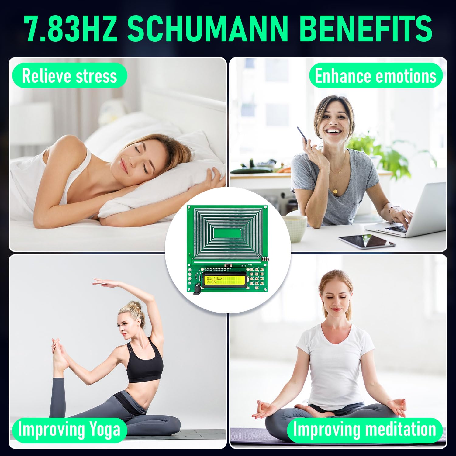 YAMEOME résonance terrestre 7,83 Hz favorisant relaxation et harmonie intérieure