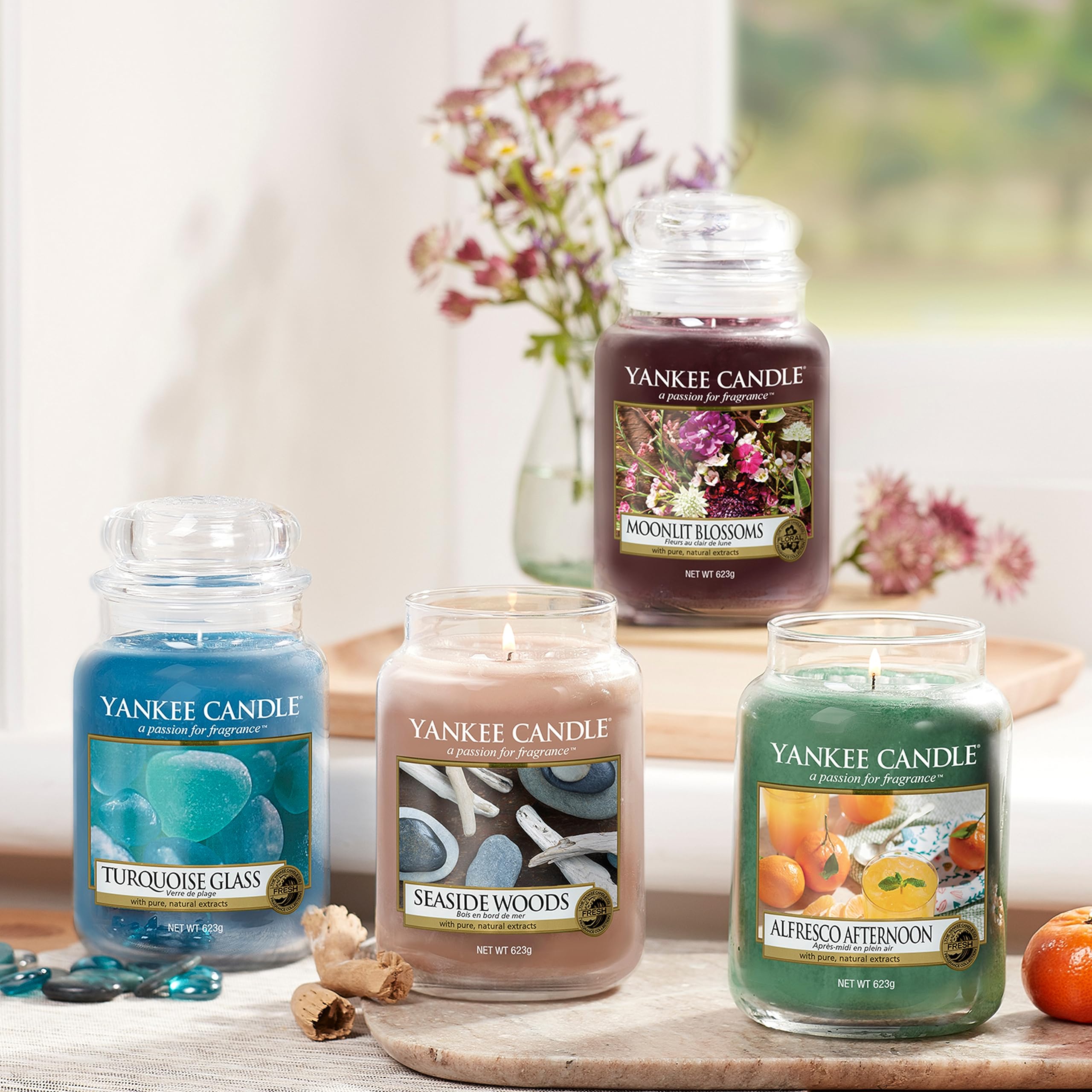 Bougie Yankee Candle Large Seaside Woods, cadeau idéal pour toutes les occasions.