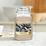 Bougie Yankee Candle Large Seaside Woods, cire paraffine de haute qualité diffuse durablement.