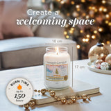 Yankee Candle Monde neige boule, grand bocal, brûlage durable jusqu’à 150 heures.