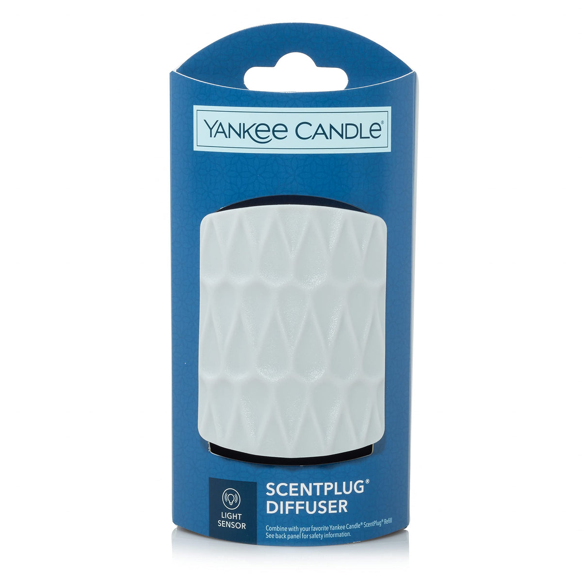 Diffuseur Yankee Candle ScentPlug avec motif organique gris créant une ambiance chaleureuse