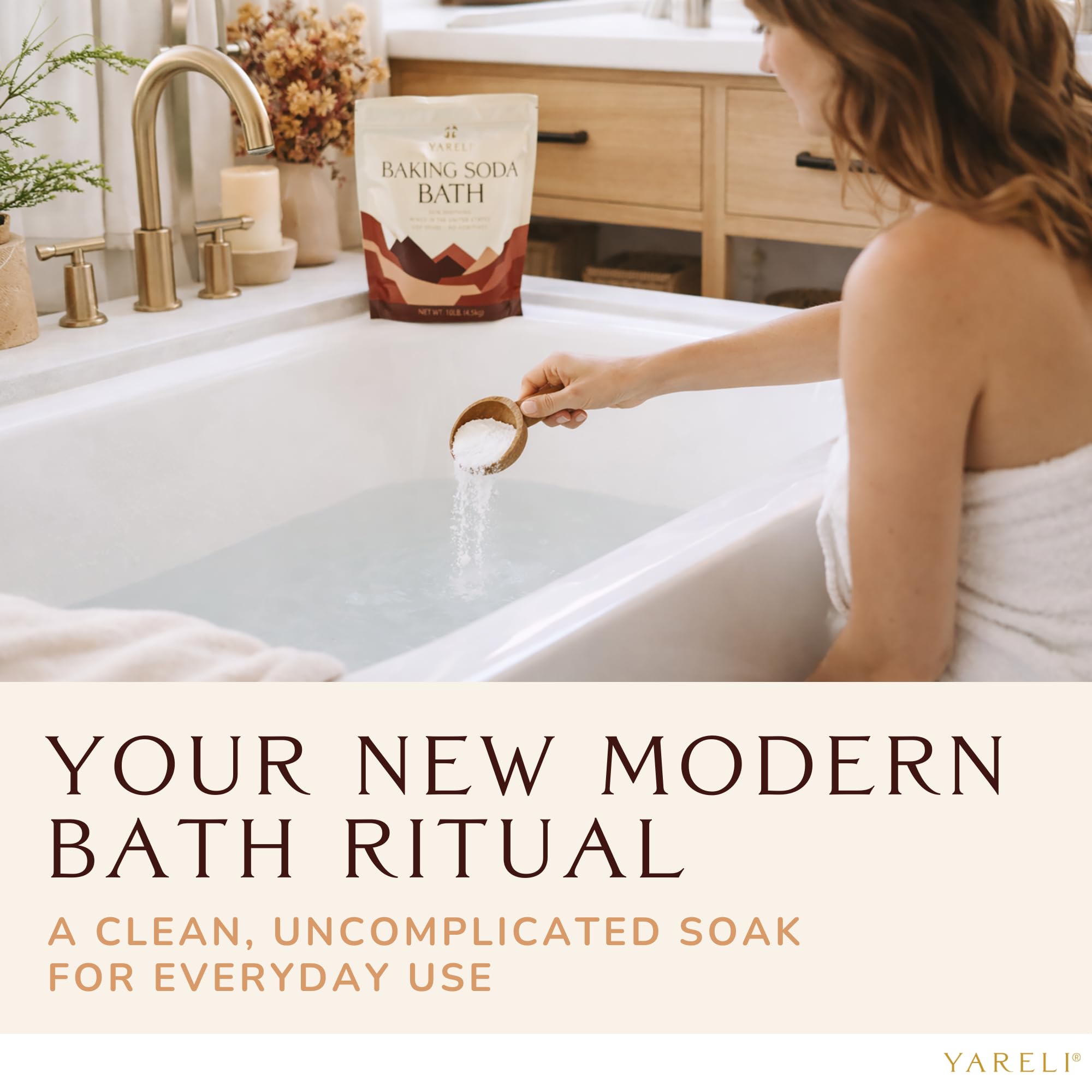Usage lors d’un bain chaud YARELI pour relaxation musculaire et confort.