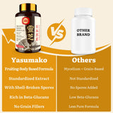 Qualité japonaise Yasumako Reishi, production contrôlée et traçabilité assurée.