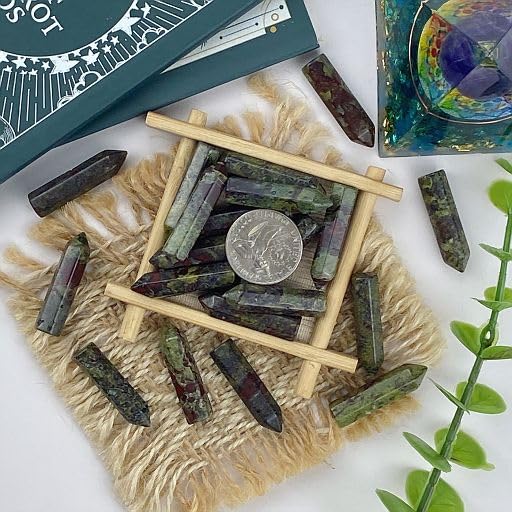YATOJUZI batons hexagonaux dragon-sang – outil portable pour équilibre des énergies.