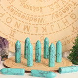 YATOJUZI pierres turquoise utilisées pour recentrer et harmoniser l’énergie.