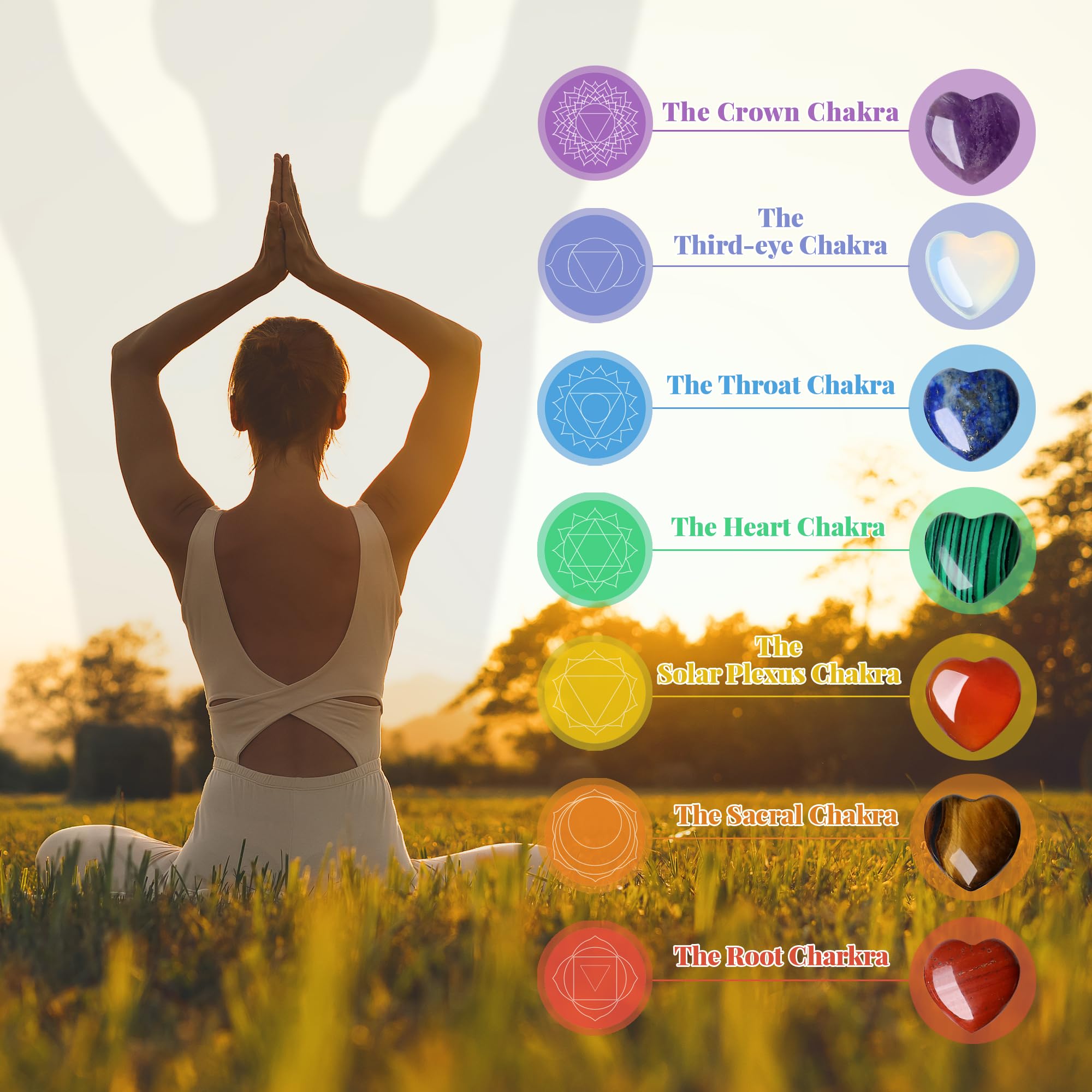 Ensemble de cœurs lapis-lazuli YATOJUZI, esthétique douce et pratique au quotidien.