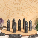 Ensemble de pierres Labradorite noire portables de YATOJUZI, parfait pour les rituels quotidiens.