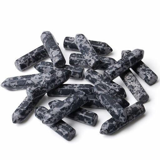 YATOJUZI: ensemble obsidienne flocon de neige pour méditation et équilibre intérieur.