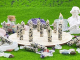 YATOJUZI jaspe dalmatien – boîte cadeau élégante pour offrir des pierres.