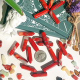 YATOJUZI: pierre jaspe rouge à pointe hexagonale favorisant énergie et concentration