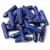 Pointe hexagonale en lapis lazuli YATOJUZI pour méditation et équilibre énergétique.