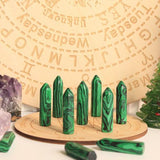 Billes polies malachite YATOJUZI décor zen et rituel énergétique.