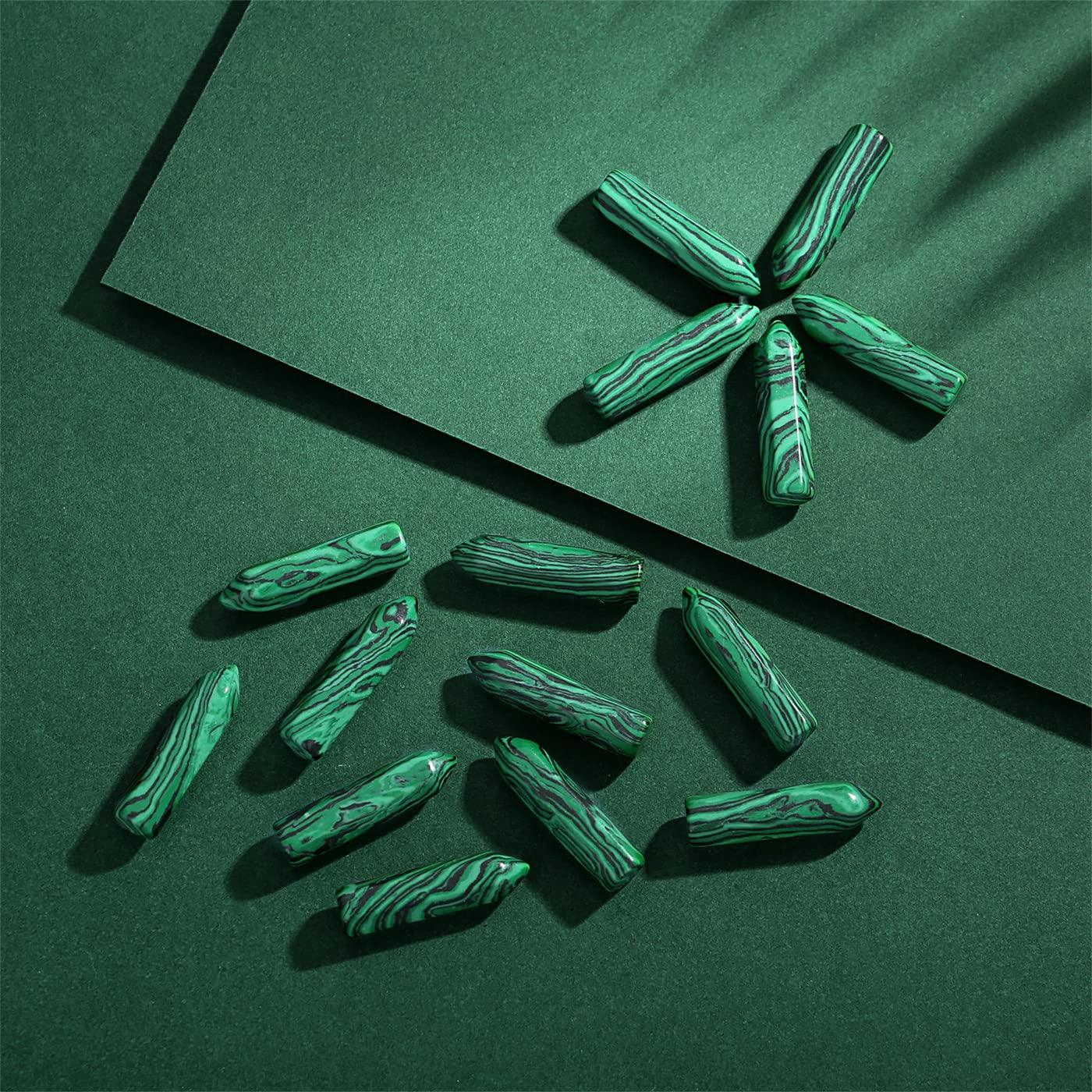YATOJUZI Malachite: points hexagonaux guidant concentration et harmonisation des énergies