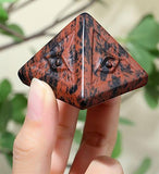 Obsidièn rouge et œil, parfait pour méditation à la maison.