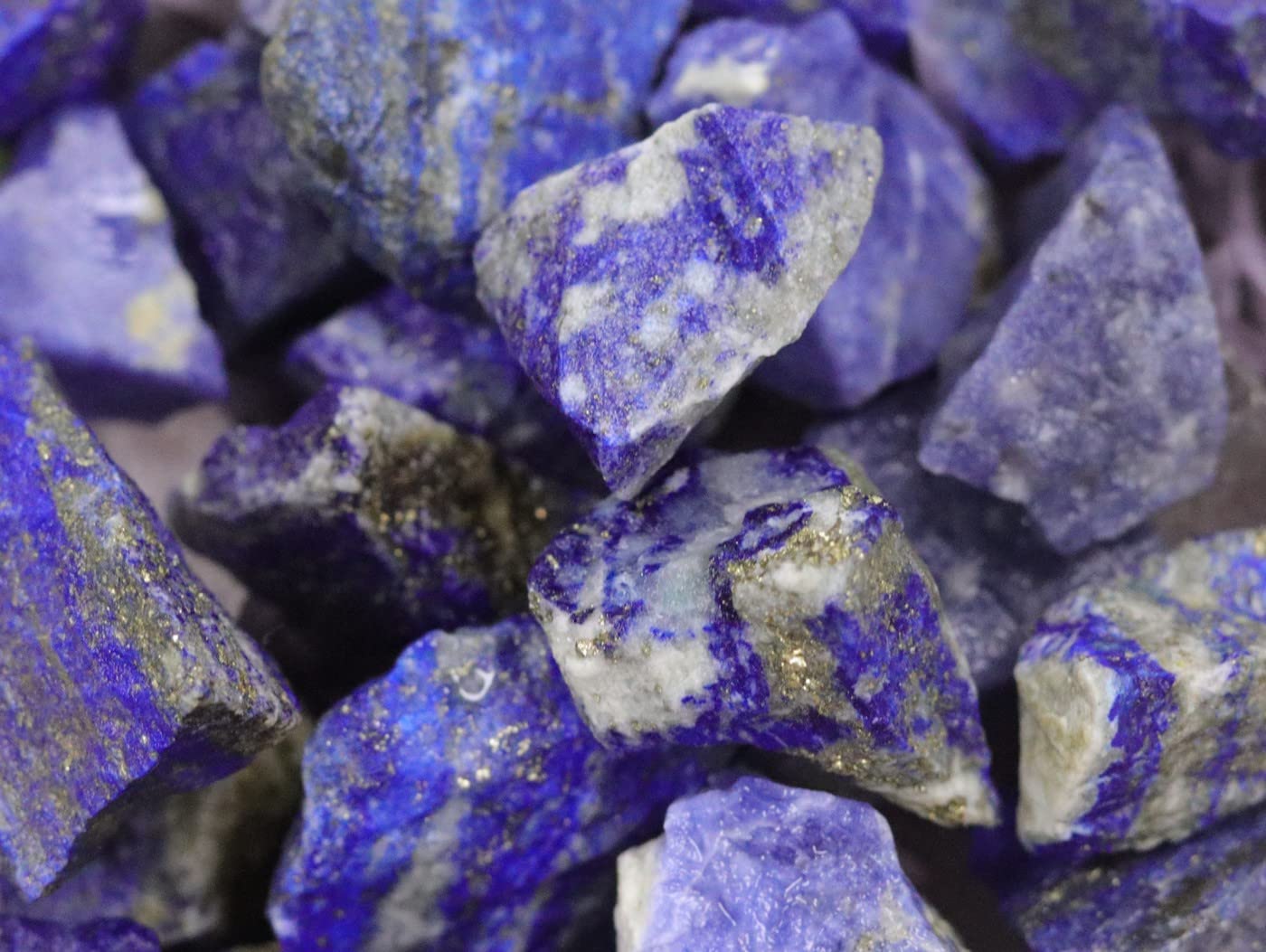 YATOJUZI pierres sodalite bleue naturelles 20-30 mm pour créations.