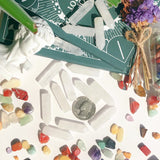 YATOJUZI quartz clair, ensemble de 10 pierres, cadeau parfait.