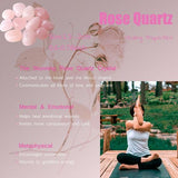YATOJUZI quartz rose, élément décoratif idéal comme cadeau et accessoire zen.