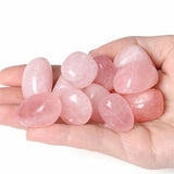 YATOJUZI quartz rose, détail des pierres, aspect naturel et polissage fin.